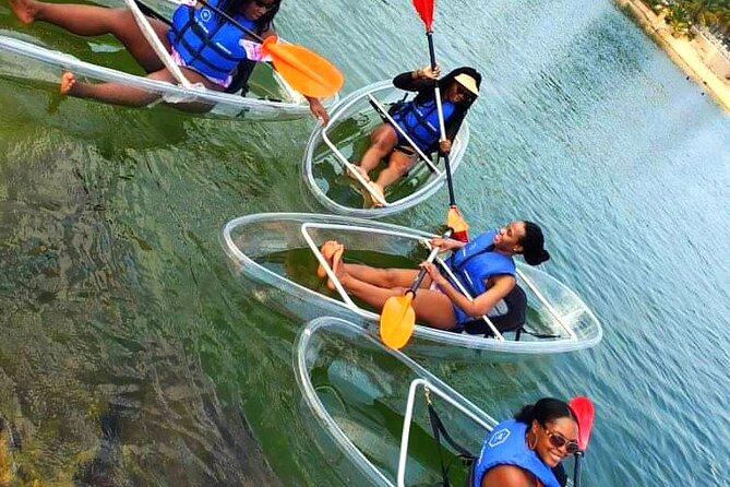 Clear Kayaking in Tobago - Group Size, Kayak Sharing, and the Big-Group Question